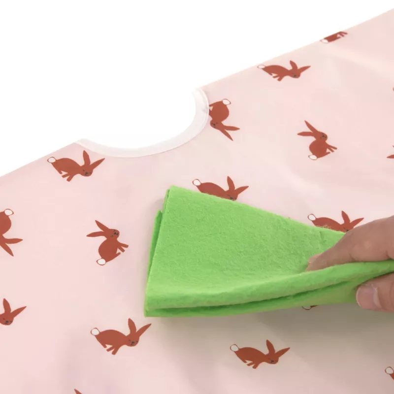 Lassig Little Forest Bunny set de baberos de manga larga 6m+