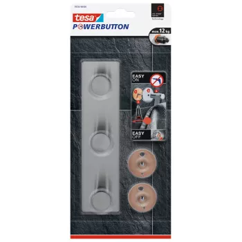 Tesa Powerbutton Classic barra de ganchos acero inoxidable (59334-00000-01)