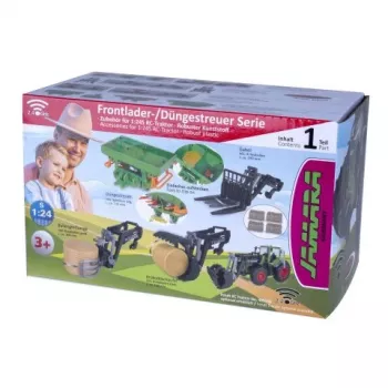 JAMARA cargador frontal con cuchara de cocodrilo para tractor RC 1:24