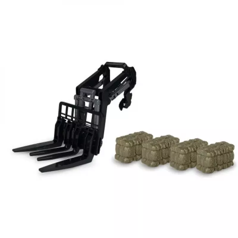 Jamara cargador frontal con horquilla y 4 balas de heno para tractor RC 1:14 (423286)