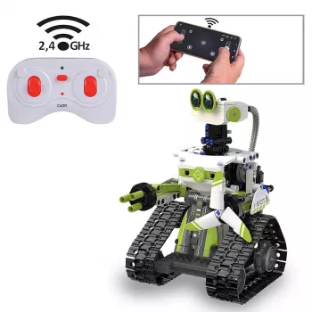 JAMARA CaDA I.Bot Code Robot 1:12 2,4GHz kit de robot de bloques de construcción (570 bloques)