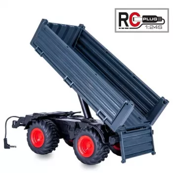 Jamara remolque basculante antracita para tractor RC MB-trac 1000 1:24S (423265)