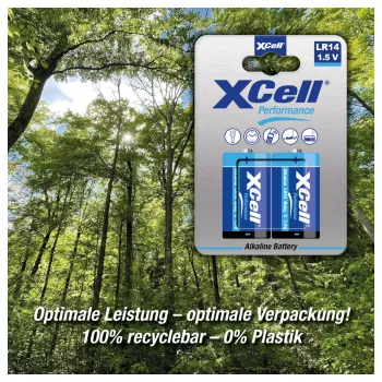 XCell Performance Alkaline LR14 Baby C Pila 2-Pack - 1,5 V - no recargable