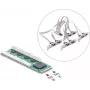 Tarjeta DELOCK M.2 a 8x serie RS-232 DB9