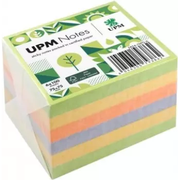 UPM Notes Self-Stick Notes Spring 75x75 mm 100 hojas 6 blocs colores mixtos