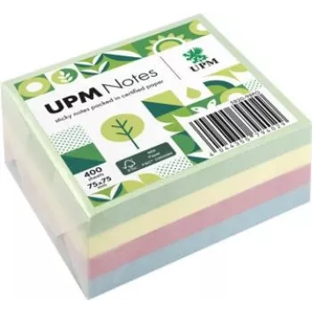 UPM Notes Notas adhesivas 400 hojas pastel mix verde azul rosa amarillo