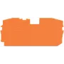 Placa final WAGO 2016-1292 para bornes TOPJOB S, naranja, 1 mm de grosor, 73 mm de altura, 36,5 mm de profundidad, 2,44 g