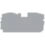 Placa de cierre WAGO 2016-1291 para bornes TOPJOB® S, gris, 1 mm de grosor, 73 x 36,5 mm