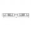 Conector macho WAGO 770-113, recto, 2 polos, 250 V, negro, WINSTA MINI