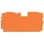 Placa final e intermedia WAGO 2010-1292, naranja, 1 mm de grosor, 67,2 mm de longitud, 33,5 mm de altura, para TOPJOB® S serie 2010