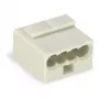 WAGO 243-304 Series 243 Microborne de 4 conductores, 100 uds, gris claro