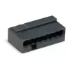 Conector WAGO 243-208 PUSH WIRE®, gris, 6 A, 100 V, 2 conductores, 0,5-1,5 mm²