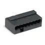 Conector WAGO 243-208 PUSH WIRE®, gris, 6 A, 100 V, 2 conductores, 0,5-1,5 mm²