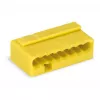 Conector WAGO 243-508 PUSH WIRE® de 8 conductores amarillo 6A 100V