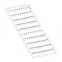 Tira de marcado WAGO 793-5566, paso de 5 mm, sin imprimir, blanca, 100 unidades, para bornes serie 2001-2020