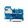 WAGO 2002-7114 Borne seccionable N de 1 conductor, 2,5 mm, Push-in CAGE CLAMP, azul