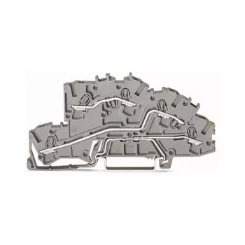 WAGO 2003-7645 TOPJOB S Borne de paso de 4 conductores, gris, 32A, 1000V, Push-in CAGE CLAMP, carril DIN