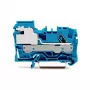 WAGO 2006-7114 Borne seccionable N de 1 conductor, 6 mm², Push-in CAGE CLAMP, azul