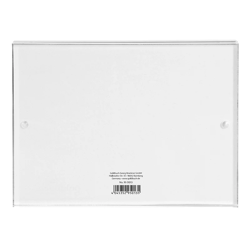 Goldbuch Pure Marco de fotos individual de metacrilato transparente 13 x 18 cm rectangular 180 mm
