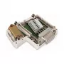 WAGO 750-963 Módulo de conexión D-Sub, 9 polos conector hembra, gris, IP20, para WAGO I/O System 750