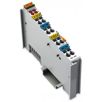 WAGO 750-455 Módulo de entrada analógica de 4 canales, 0,5 kV, 32 V, 12 bits, 100 ohmios
