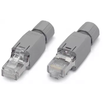 WAGO 750-975 Conector macho de cable de sistema RJ-45 para WAGO I/O System 750, gris, IP20