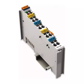 WAGO 750-559 Módulo de salida analógica - 4 canales, 0-10 V, 12 bits, separación de sistema 500 V, tiempo de reacción 10 ms, CAGE CLAMP