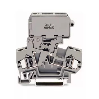 WAGO 281-611 Borne portafusible de 2 conductores