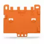 WAGO 222-505 Conector compacto de 5 conductores, 0,08-4 mm², transparente/naranja