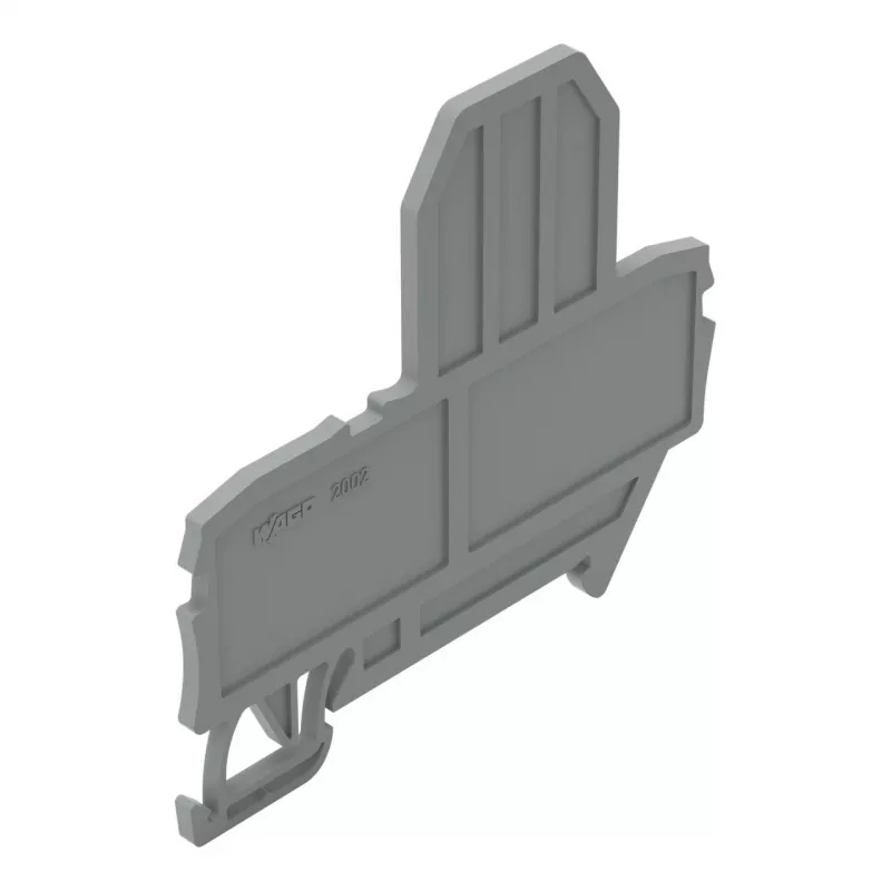WAGO 2002-991 Placa final, gris, 2 mm, 67 mm, 57,2 mm, TOPJOB S