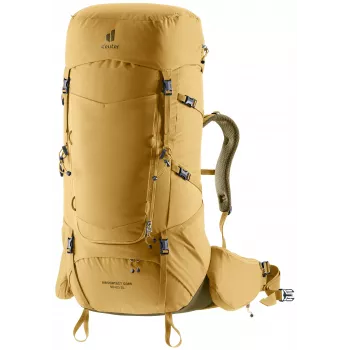 Deuter Aircontact Core 65 + 10 SL Mochila de trekking para mujer - Savanna/Nori