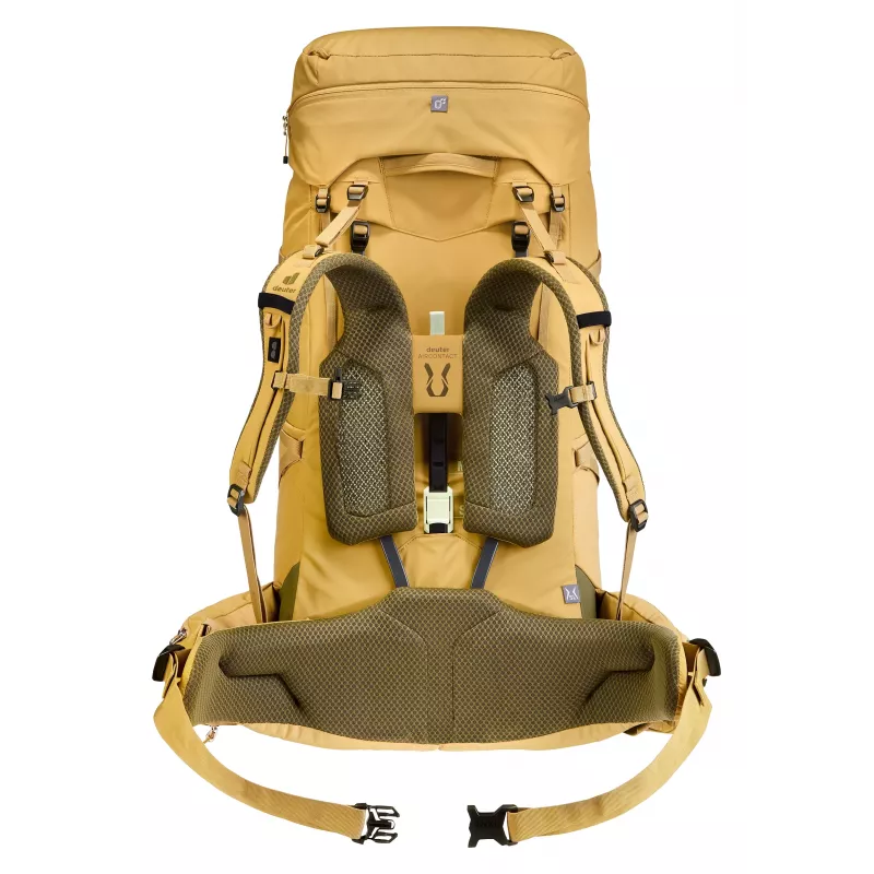 Deuter Aircontact Core 65 + 10 SL Mochila de trekking para mujer - Savanna/Nori
