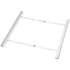 HAMA kit de apilamiento universal para lavadoras de carga frontal y secadoras, blanco, 60 cm, estante extraíble, capacidad de carga de 10 kg