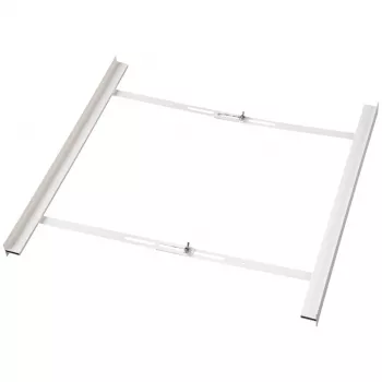 HAMA Kit apilador universal para lavadoras de carga frontal y secadoras de bomba de calor, blanco, 60 cm, estante extraíble, capacidad 10 kg