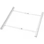 HAMA kit de apilamiento universal para lavadoras de carga frontal y secadoras, blanco, 60 cm, estante extraíble, capacidad de carga de 10 kg
