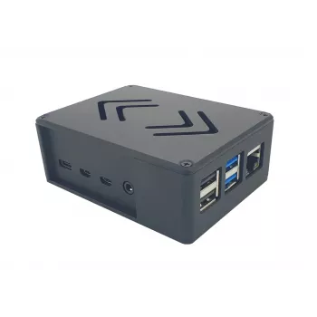 ALLNET Rock 4 C+ carcasa de aluminio ecoPI PRO LP negra para Radxa Rock Pi 4C Plus