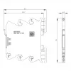 Siemens SIRIUS 3RQ4 relé acoplador enchufable, 230 V AC/DC, 3 NA + 1 NC, conexión por tornillo