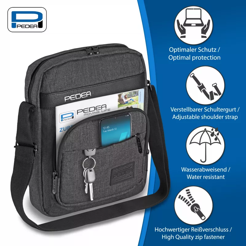 PEDEA Bolsa bandolera para tablet URBAN compact 25,8 cm (10,2