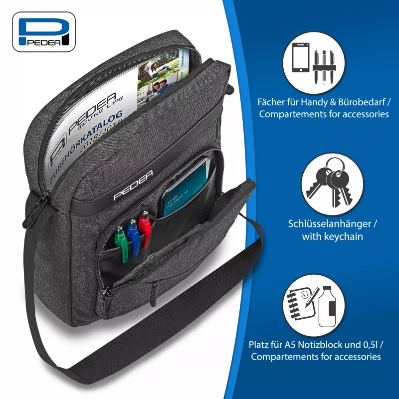 PEDEA Bolsa bandolera para tablet URBAN compact 25,8 cm (10,2