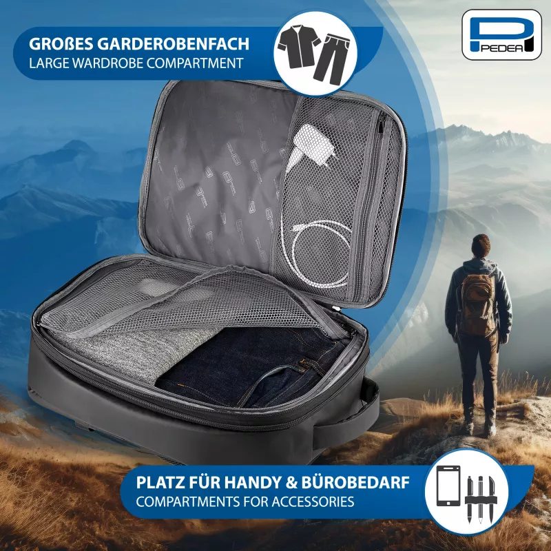 PEDEA Mochila tipo clutch para portátil 15,6