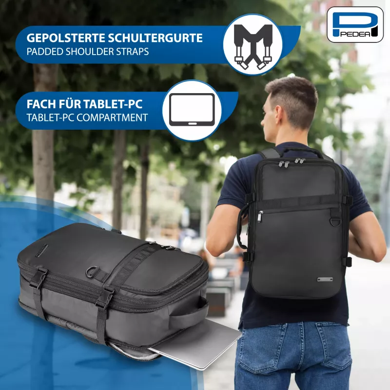 PEDEA Mochila tipo clutch para portátil 15,6