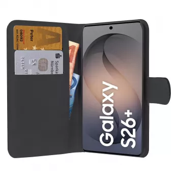 PEDEA Funda tipo libro Classic para Samsung Galaxy S26 Plus, Negro