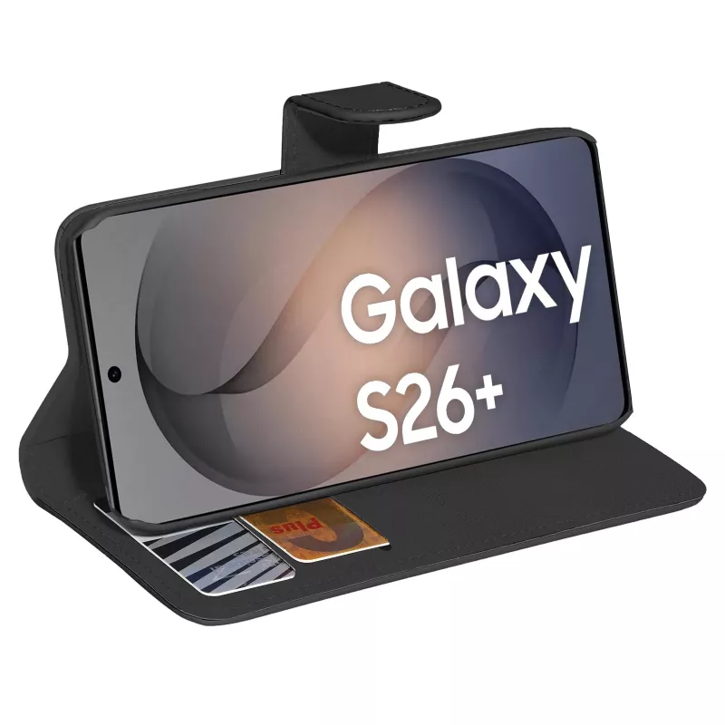 PEDEA Funda tipo libro Classic para Samsung Galaxy S26 Plus, Negro