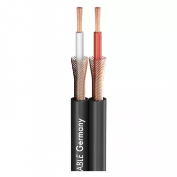 Cable de audio estéreo Kindermann - por metros - negro