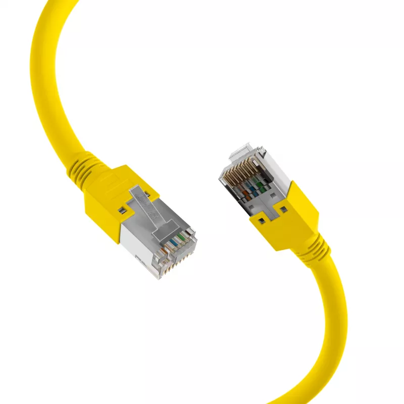 EFB Elektronik cable de parcheo RJ45 Cat.5e SF/UTP LSZH Draka UC300 TM11 amarillo 15 m