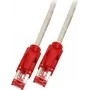 EFB-Elektronik cable de parcheo RJ45 Cat.6 S/FTP LSZH Draka UC900 TM21 rojo crossover gris 10 m