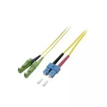 EFB Elektronik Cable de conexión de fibra óptica E2000/APC a SC Monomodo OS2 9/125 µm 15 m Amarillo