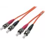 EFB ECOFIBER Latiguillo Dúplex ST-ST 50/125 µm OM2 LSZH Naranja 3,0 mm 20 m