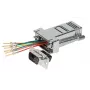 EFB adaptador modular D-Sub9 macho / RJ45 hembra, carcasa metálica