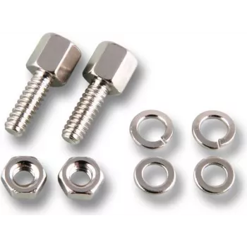 EFB Elektronik Set de pernos roscados ESV UNC 4-40 con tuerca niquelada, Plata